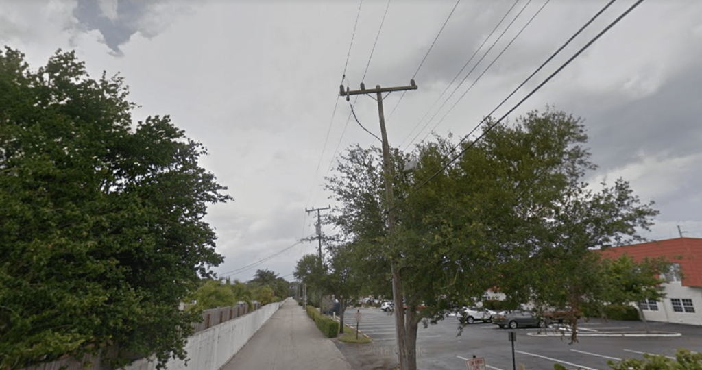 Trees interfering with powerlines.