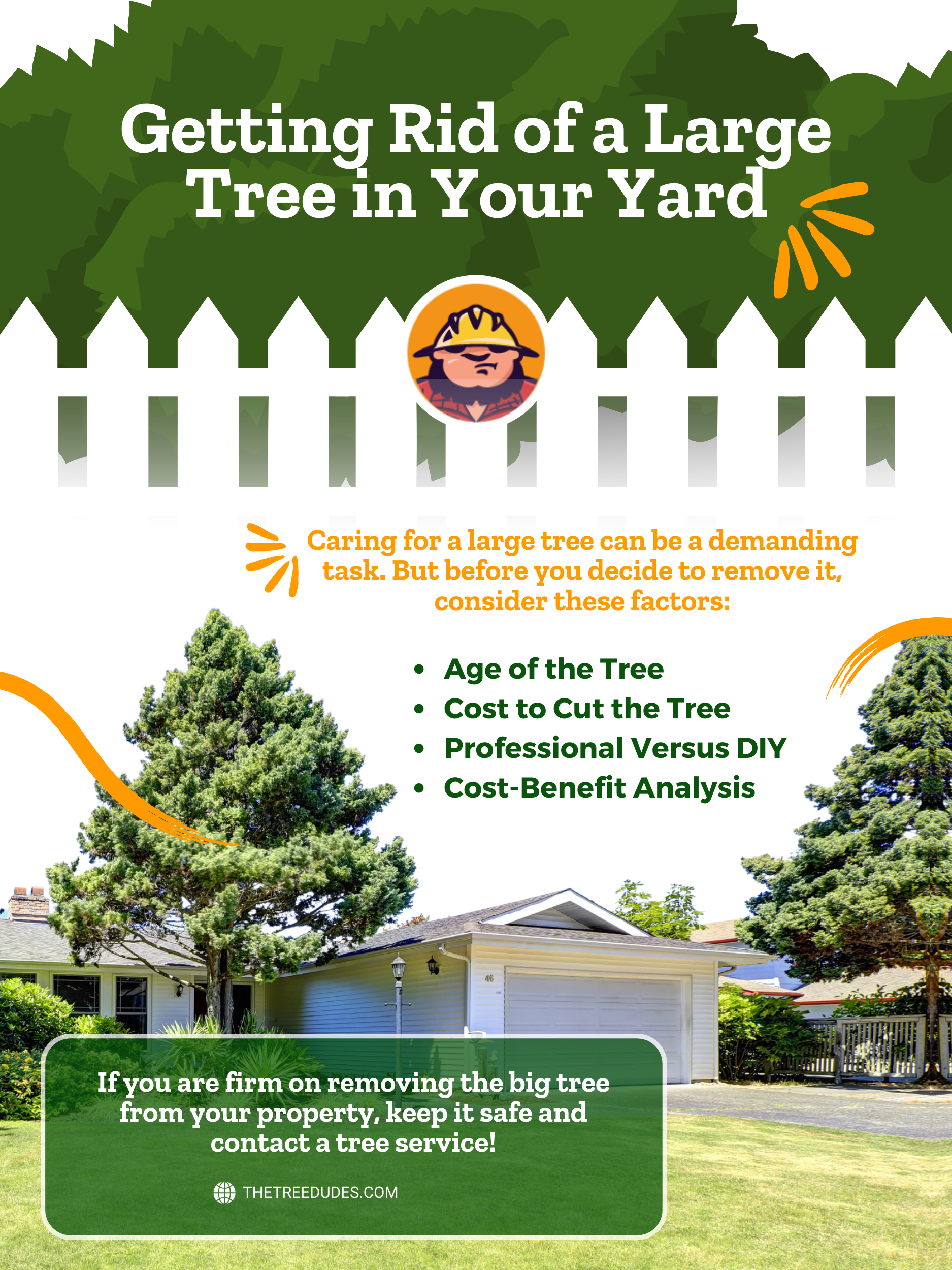 Getting Rid of a Large Tree in Your Yard